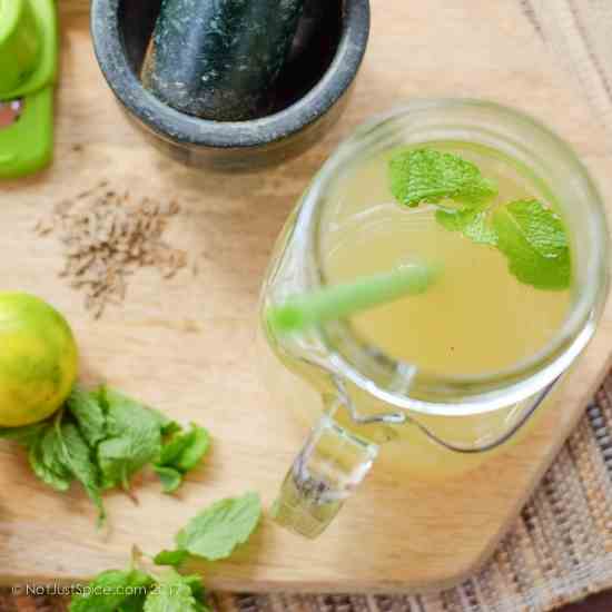 Refreshing Ginger, Mint and Cumin Limeade 