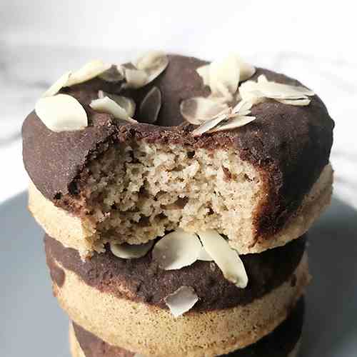 Keto Cinnamon Donuts With Chocolate Glaze 