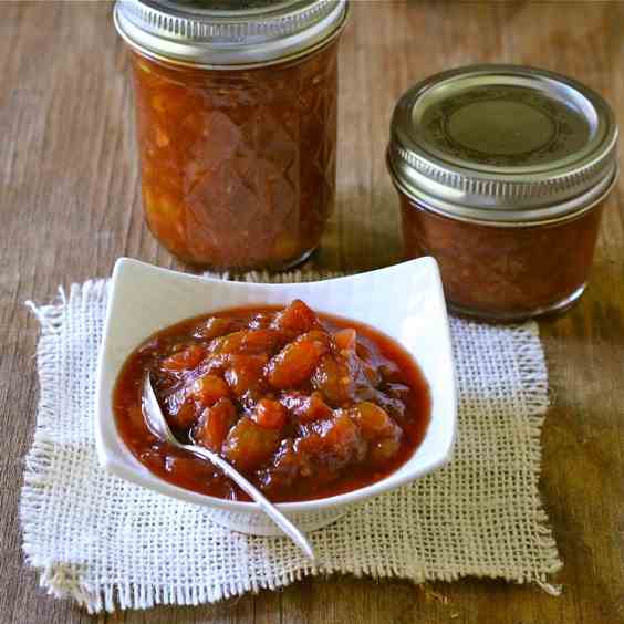 Rhubarb-Ginger Chutney