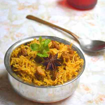 Soya Chunks Biriyani