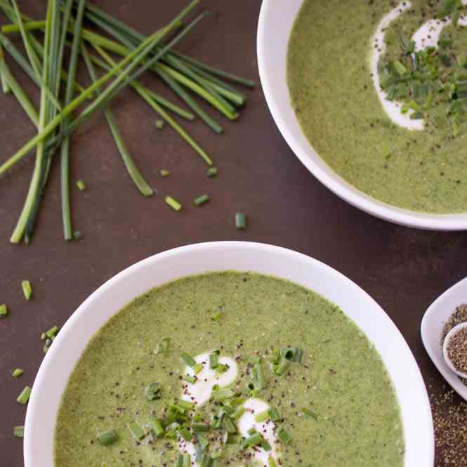 Creamy Broccoli Spinach Soup