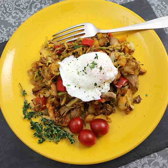 Turkey Hash with Brussels Sprouts