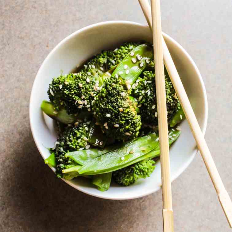 Asian Broccoli and Snow Pea Salad