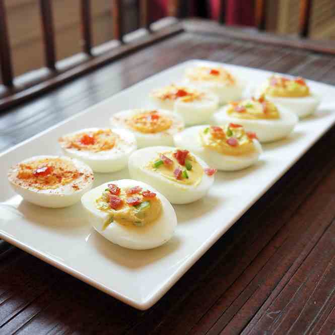 Spicy Deviled Eggs, 2 Ways