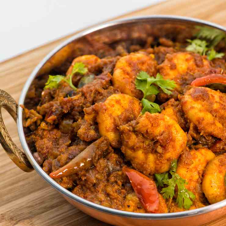 Spicy Prawns Masala (Andhra Style)