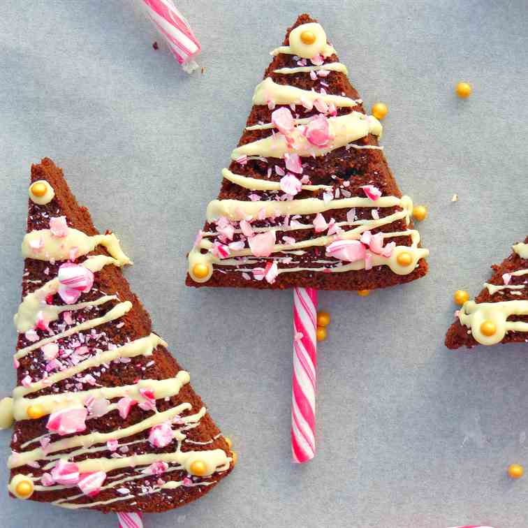 Christmas Tree Brownies