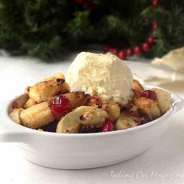 Holiday Apple-Cranberry Brown Betty