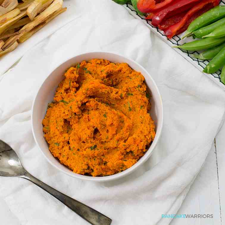 Turmeric Carrot Hummus Dip