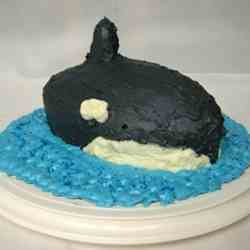 Killer whale birthday cake