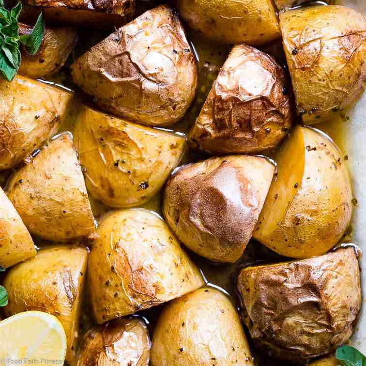 Oven Roasted Lemon Greek Potatoes