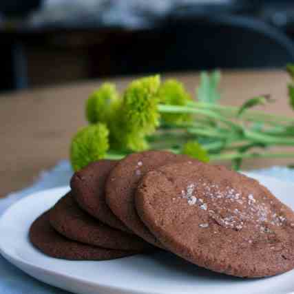 Salted Nutella Cookies