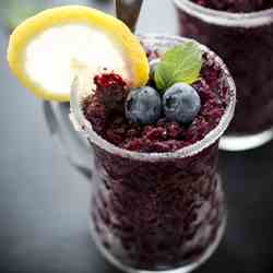 Blueberry granita