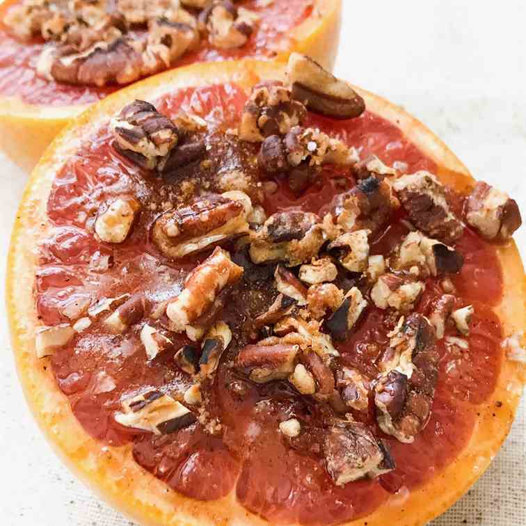 Bruleed Grapefruit for Two