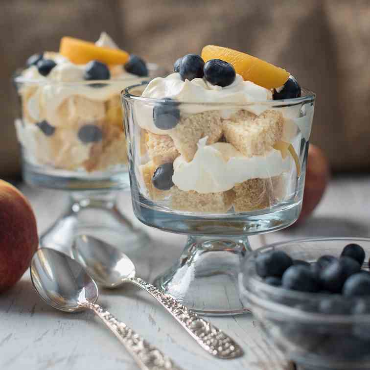 Peach Blueberry Trifle