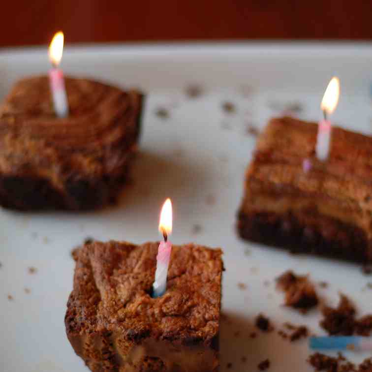 Peanut Butter Swirl Brownies