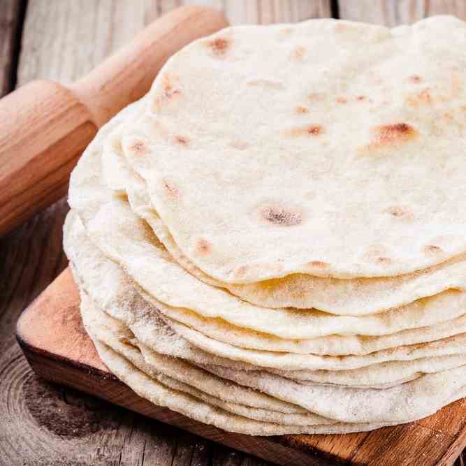 3 Minute Best Ever Homemade Tortilla Wraps