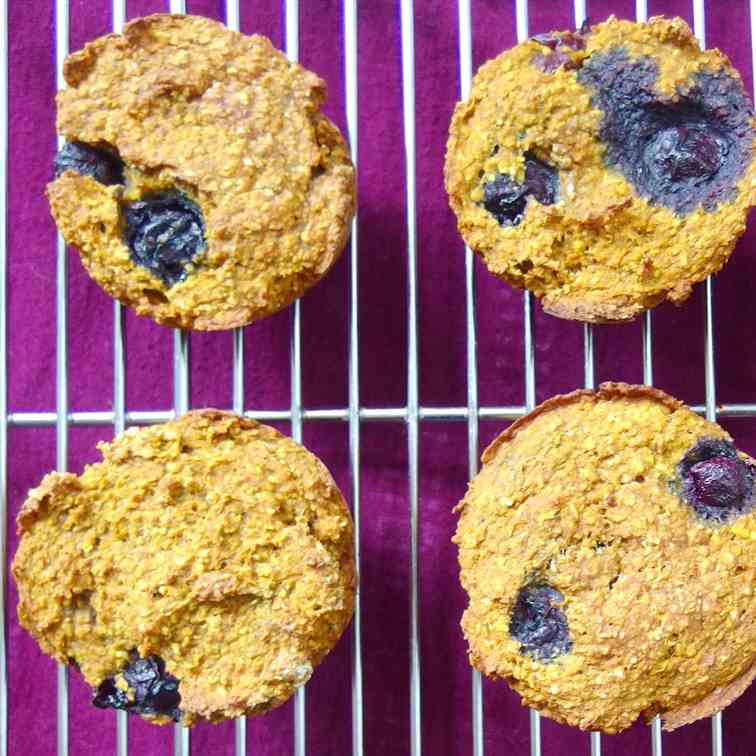 Pumpkin Blueberry Muffins