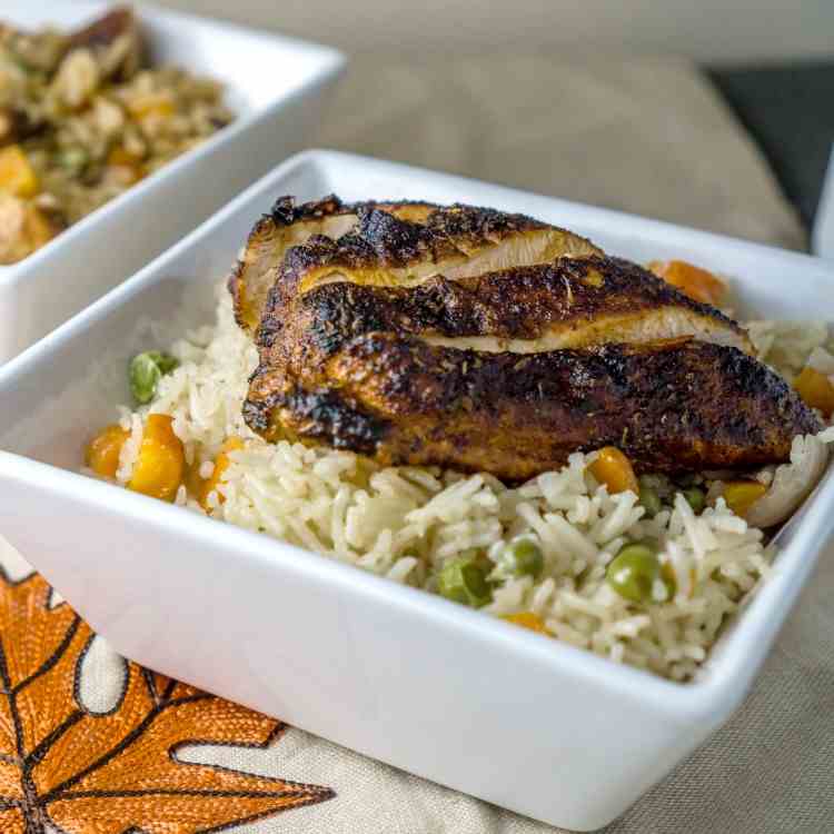 Blackened Chicken Rice Pilaf