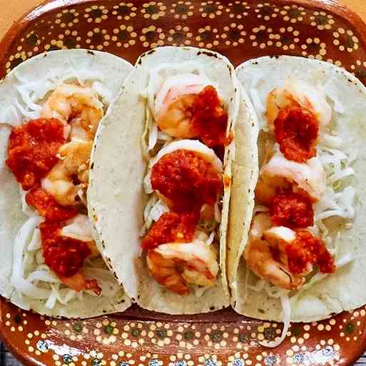 Garlic Shrimp Tacos