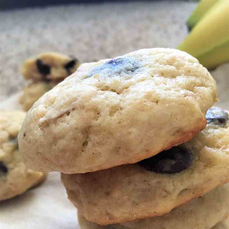 Chocolate Chip Banana Cookies