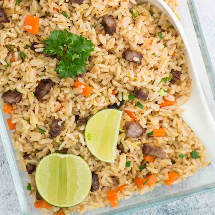 Thai Dried Beef Fried Rice