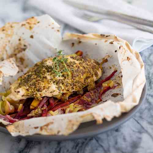 Chicken Breasts & Vegatables in Parchment