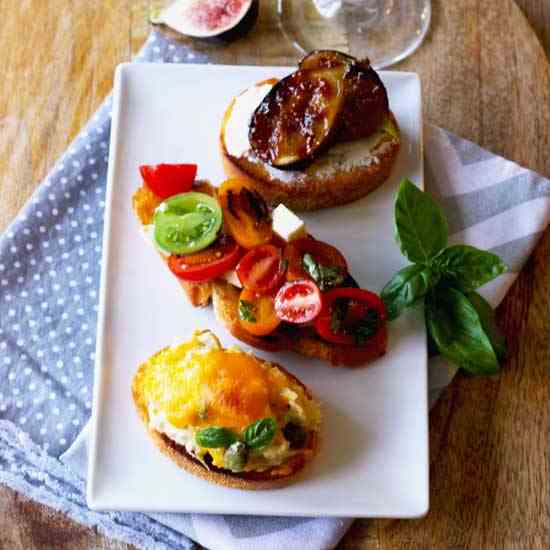 Fabulous Trio of Crostini