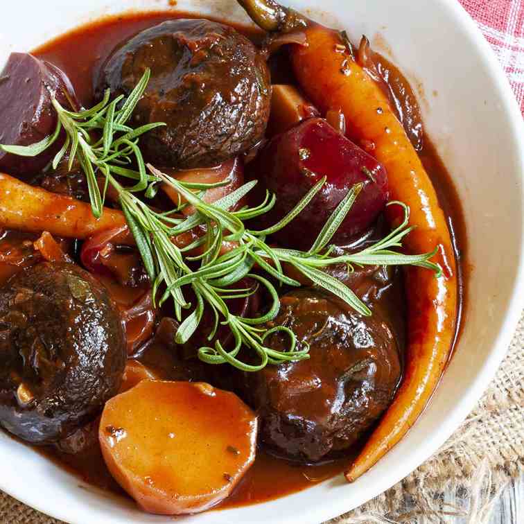 Vegan Portobello Pot Roast