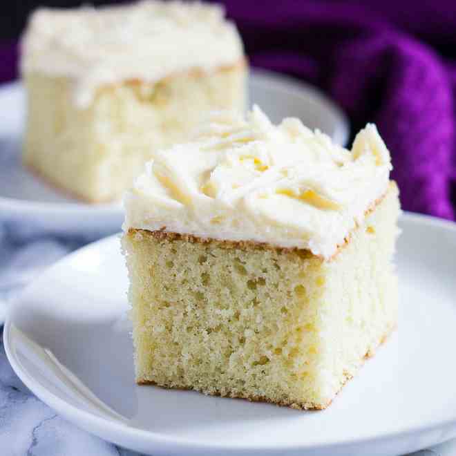 Perfect Vanilla Sheet Cake