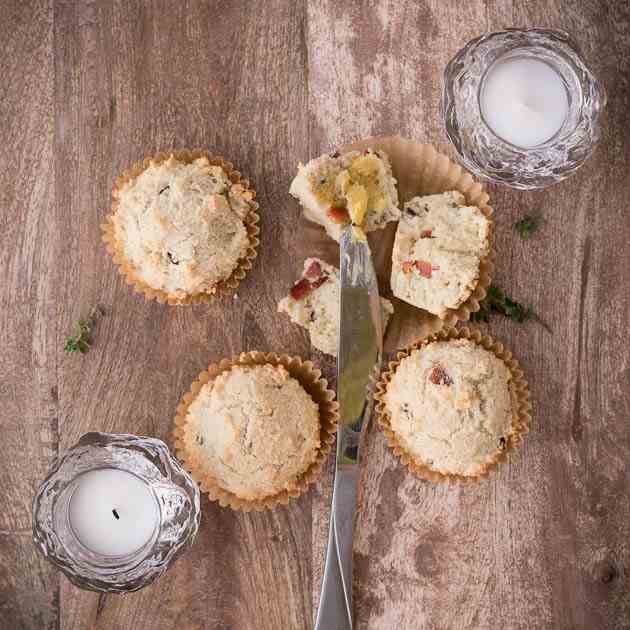 Paleo Bacon Lemon Thyme Breakfast Muffins