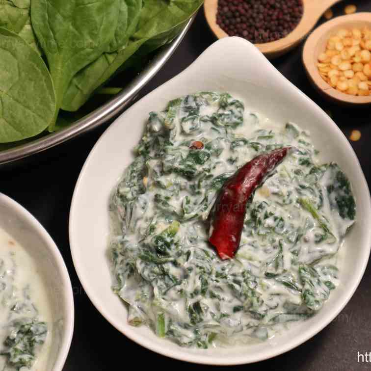 Spinach Pachadi 