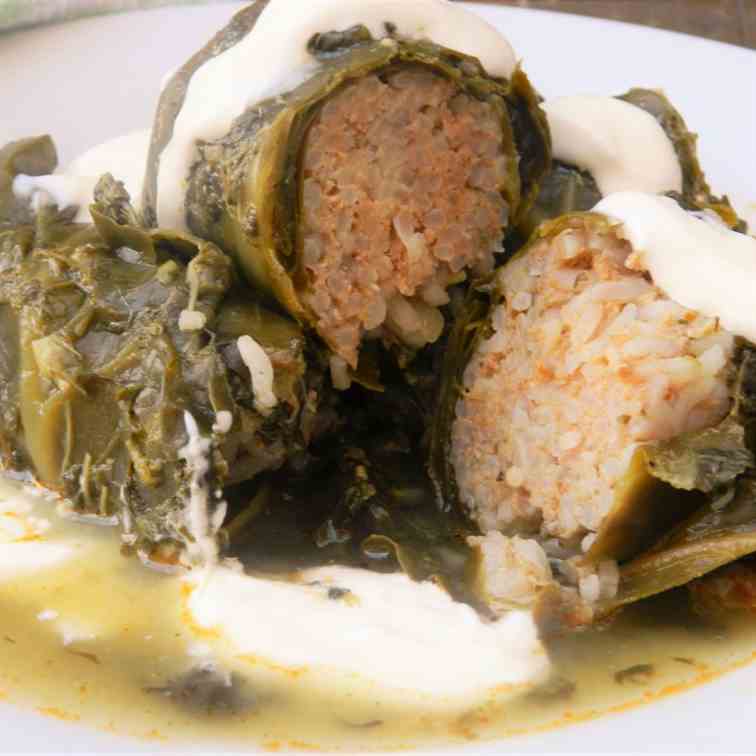 Stuffed Collard Greens Recipe-With Spinach