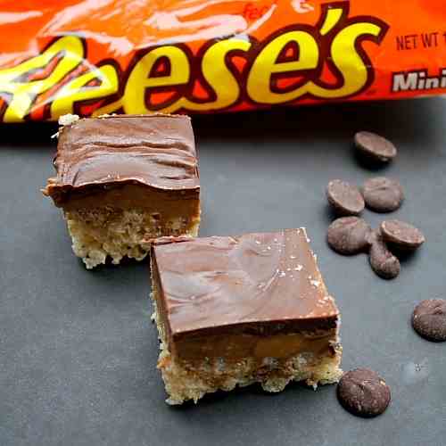 Peanut Butter Cup Rice Krispies Treats