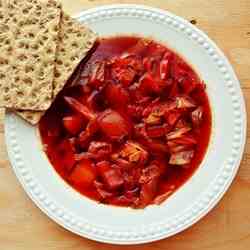 Borsch - Russian Beef and Cabbage Soup