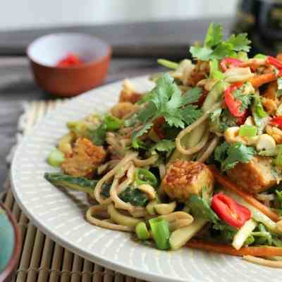 Peanut & Tempeh Soba Noodle Salad