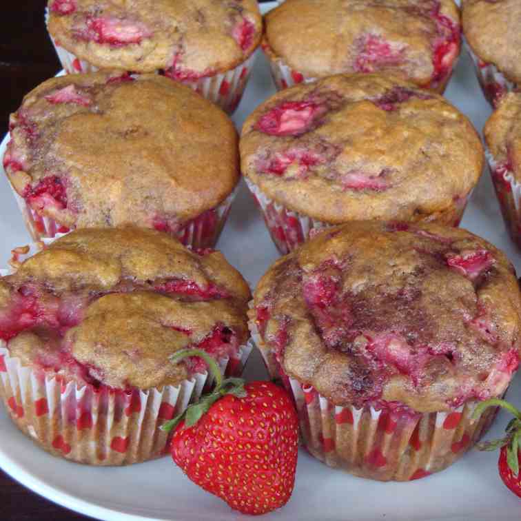 Strawberry Yogurt Muffins