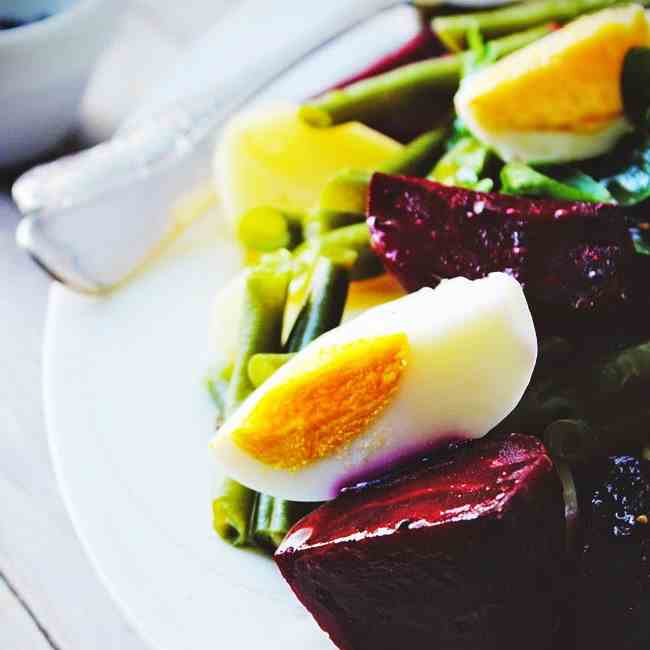 Rustic Beetroot and Egg