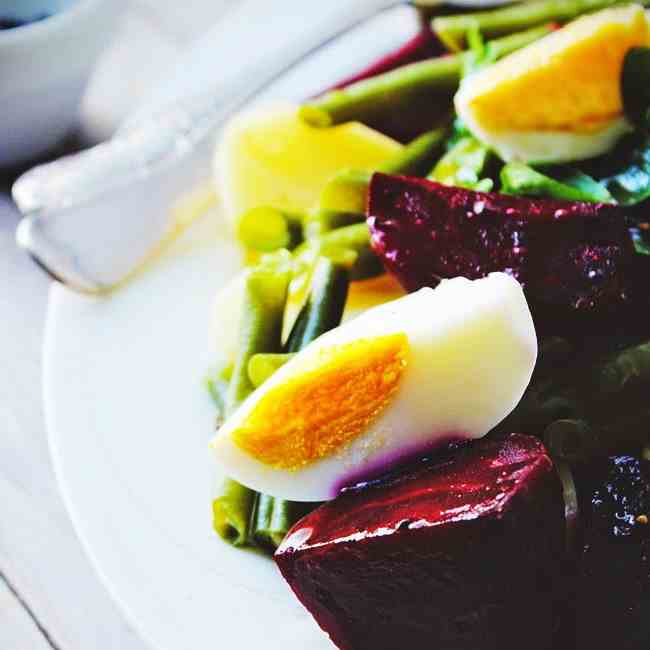 Rustic Beetroot and Egg