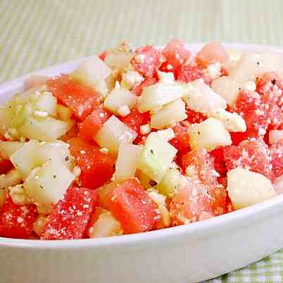 Watermelon & Cucumber Salad