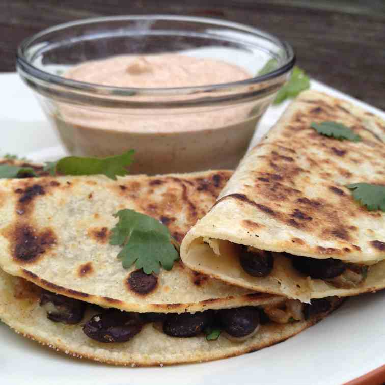 Black Bean Quesadillas