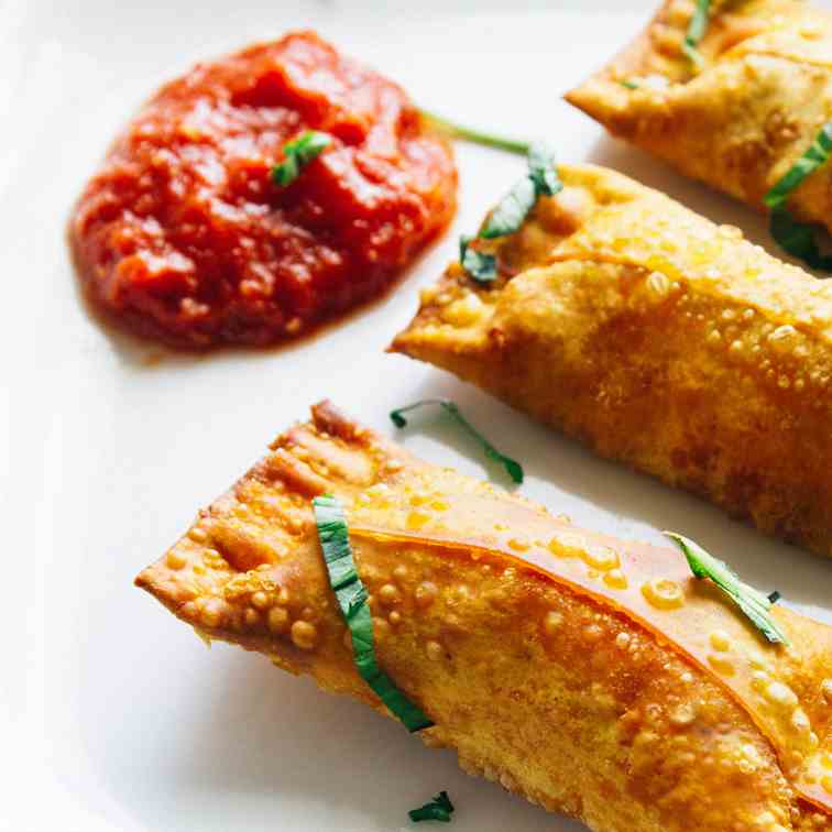 Homemade pizza rolls