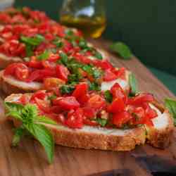 Bruschetta with Tomatoes & Basil