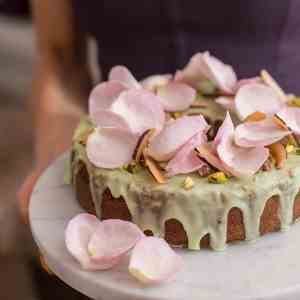 Pistachio, Coconut & Lime Cake