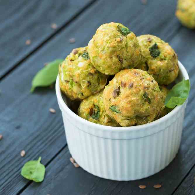 Flourless Air Fryer Mini Courgette Fritter