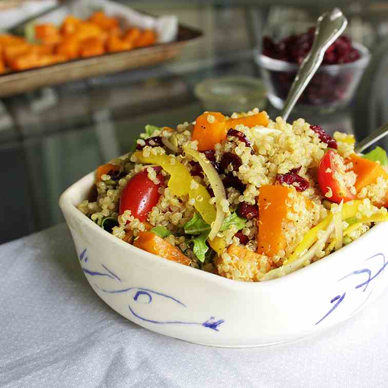 Quinoa Salad with Roasted Pumpkin