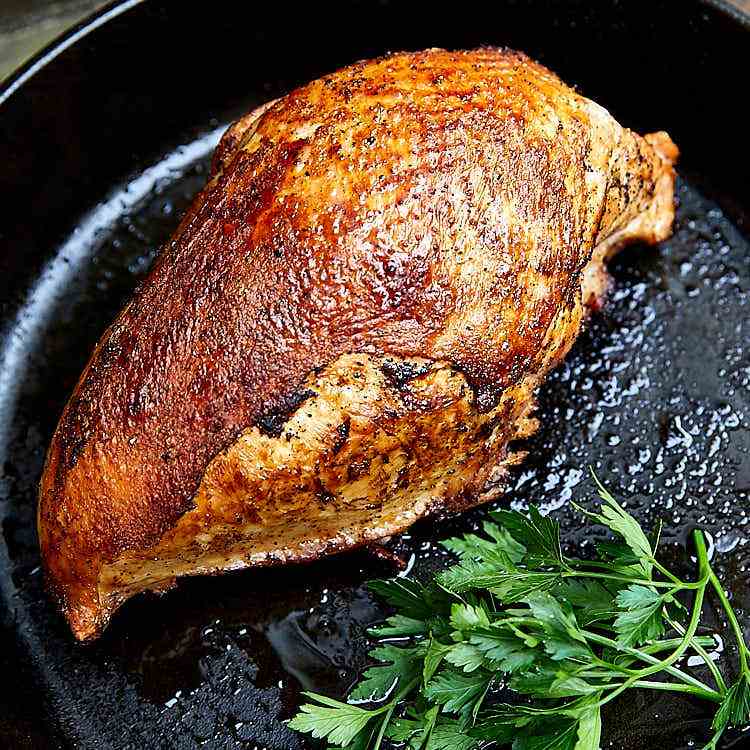 Crispy oven roasted turkey breast