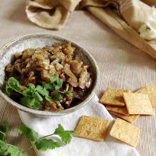 Grilled Eggplant Salsa