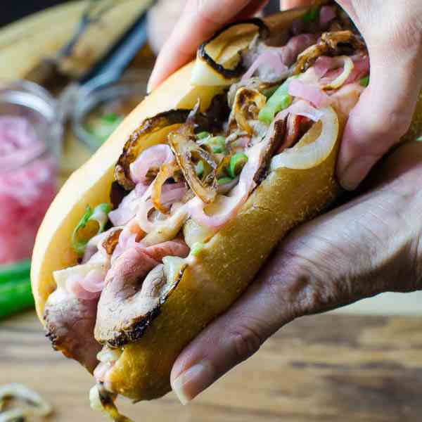 Roast Beef - Onion Hoagies