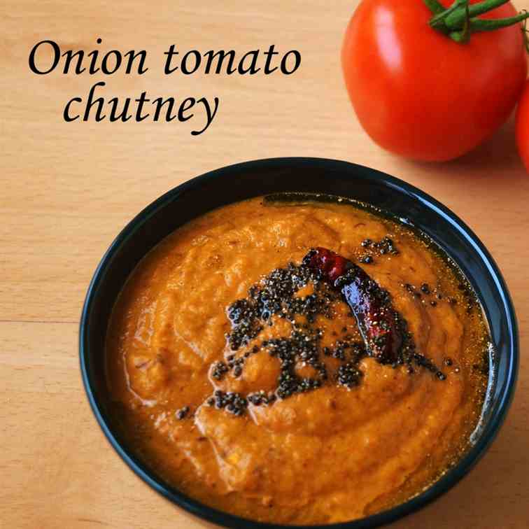 Onion tomato chutney