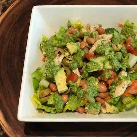 Chicken Bean Avocado Salad 